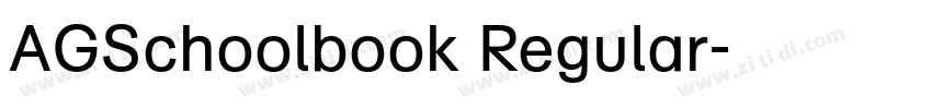 AGSchoolbook Regular字体转换